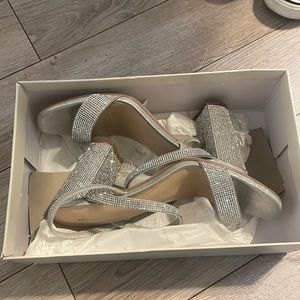 Silver Glittery Heels